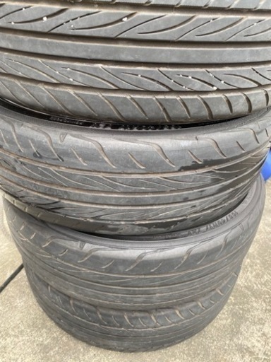 軽サイズ希少165/40R17‼️5.5J＋43PCD100‼️曲がりありジャンク?