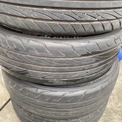 軽サイズ希少165/40R17‼️5.5J＋43PCD100‼️曲がりありジャンク💦の画像