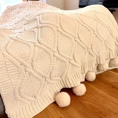 ニットブランケット