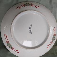 有田焼静山作 色絵金彩四季花文様 飾皿 特大 大皿 直径45cm 皿立て の画像