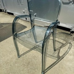 早い者勝ち【美品】【イタリア製】（2脚セット）高級クリアチェア（...