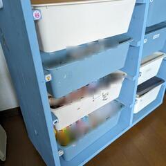 家具 収納家具 おもちゃ 小物 分類 手作り 棚(色違いも後日出品予定です)の画像