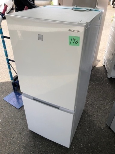 NO170 福岡市内配送設置無料✨　2021年式　シャープ 152L 2ドアノンフロン冷蔵庫 keyword キーワードホワイト SJ15E8KW