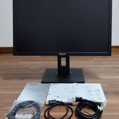 【美品・ピボット・高さ調整可】液晶モニタ（24型）・ASUS V...