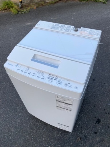 ☘️大阪市から阪南市まで配達設置無料東芝洗濯機　７キロ保証有り