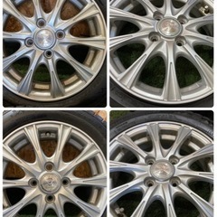 2022年製バリ溝‼️155/65R14‼️🌈軽自動車🌈スタッドレスアルミ4