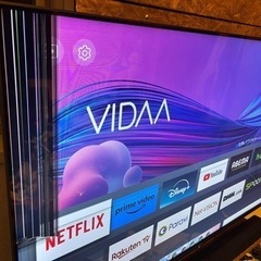 【ジャンク液晶割れ4kTV】ハイセンス 55a6h 55インチの画像