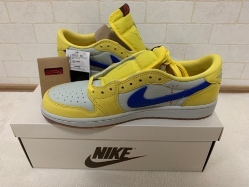トラヴィススコットTravis Scott × Nike WMNS Air Jordan 1 Retro Low OG "Canary"