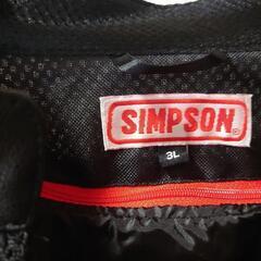 シンプソン（SIMPSON）ライダースジャケット　バイク用ジャケット　ハーレー等の画像