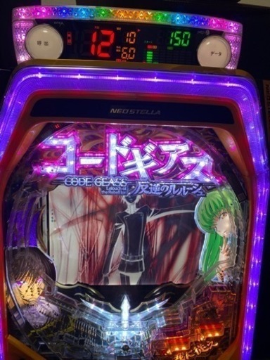 コードギアス 反逆のルルーシュ3V  大当り確率1/319.7）パチンコ実機　データカウンター付　レバブル停止済み