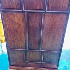 唐木家具　花梨材　総無垢　茶箪笥の画像