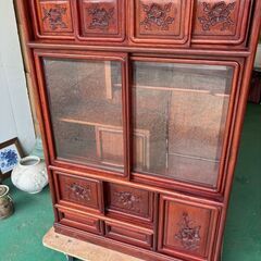 唐木家具　花梨材　総無垢　茶箪笥