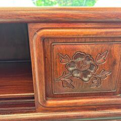 唐木家具　花梨材　総無垢　茶箪笥の画像