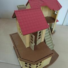 最終価格1500円シルバニアファミリー赤い屋根の家階段付きの画像