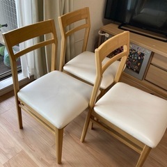 家具 椅子 ダイニングチェア✖️3