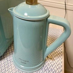 【決まりました】希少モデル☆ricopa リコパ 電子レンジ&電 子ポット ターコイズブルー 家電 キッチン家電 コーヒーメーカーの画像