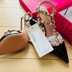 バレンティノ風‼️ヒール👠22.5㎝の画像