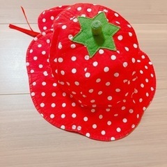 いちごちゃんベビー帽子