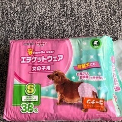 値下げしました　小型犬用　マナーウエア　紙オムツ　37枚の画像