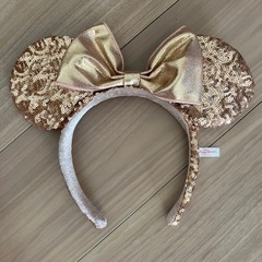 ディズニー☆ミニーカチューシャ☆シャンパンゴールド