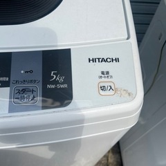 家電 生活家電 洗濯機 日立 5Kg   の画像