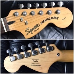 Squier スクワイヤー　Fender フェンダー ストラト ギター ラージヘッドの画像