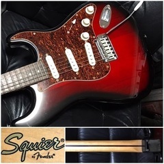 Squier スクワイヤー　Fender フェンダー ストラト ギター ラージヘッドの画像