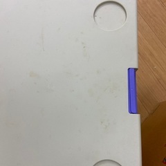 中古　クーラーボックス付きアウトドアテーブルチェアーセットの画像
