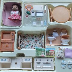 シルバニアファミリー　赤い屋根の大きなお家＆おすすめ家具セットの画像