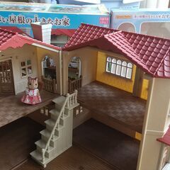 シルバニアファミリー　赤い屋根の大きなお家＆おすすめ家具セットの画像