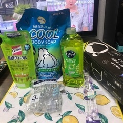 洗剤、マスク、歯ブラシなど