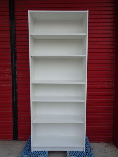 6段 棚　ホワイト　幅80　中古