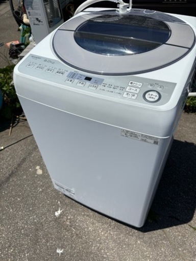 美品 SHARP シャープ 8kg 全自動洗濯機 ES-GV8D 2020年製