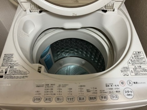東芝 全自動洗濯機 6kg