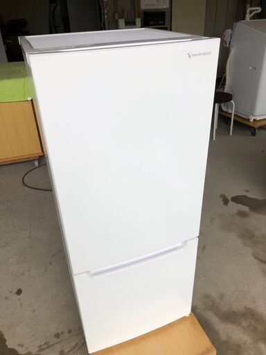 YAMADA 2ドア冷蔵庫 117L 耐熱100℃トップテーブル ガラス棚　 YRZ-C12H1 2021年製