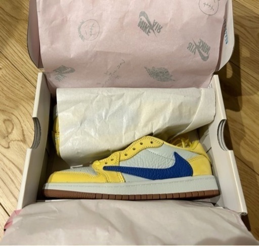 新品未使用　未試着　Travis Scott Nike PS Air Jordan 1 Low OG Canary 20.5cm ナイキ