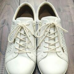 ★【アキレス ソルボ】レディース 本革 シューズ  サイドファス...