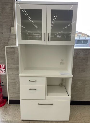 ★ジモティ割あり★ ニトリ レンジボード 白 H180×D40×W80 クリーニング済み TJ6313