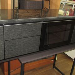 R226 NITORI ニトリ テレビ台(ローボードポスティア 175 BK) Used・美品