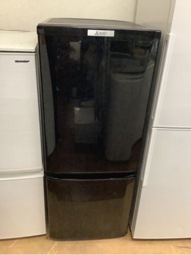 三菱電機 146Lコンパクト2ドア冷蔵庫サファイアブラック MR-P15E-B  リサイクルショップ宮崎屋　佐土原店　24.6.7F