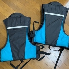 Gett active style ライフジャケット　釣り　フリー救命胴衣　2着セットの画像