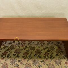 ≪yt1371ジ≫ 未使用/アウトレット品 小傷(凹み)あり ITOKI/イトーキ センターテーブル TYT1264-12 幅120cm オークブラウン 応接家具 60429-13の画像
