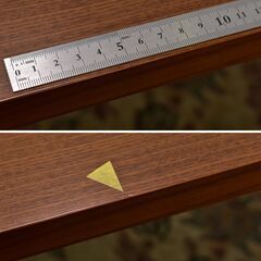 ≪yt1371ジ≫ 未使用/アウトレット品 小傷(凹み)あり ITOKI/イトーキ センターテーブル TYT1264-12 幅120cm オークブラウン 応接家具 60429-13の画像