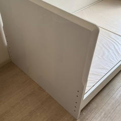 シングルベッドフレーム(メリッサ3 H85 LEG/WH)の画像