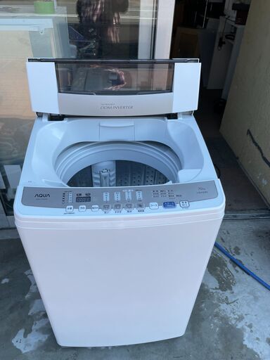 ★北41条店★洗濯機 アクア 7キロ 簡易清掃済み 配達可能 2015年 ドライ 槽乾燥 ホームプラスリサイクル
