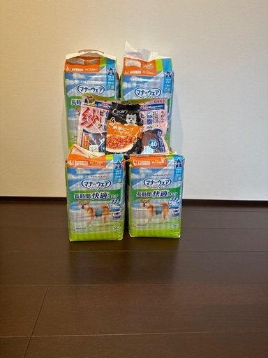 新品マナーウェア長時間快適男の子用L36枚✖️6と成犬おやつ