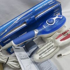 新品同様。気軽に衣類のしわ伸ばし♪ハンディーアイロン＆スチーマー...