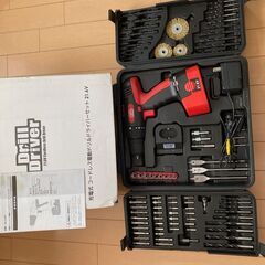お取引中！21.6V 充電式 電動ドライバー 92点セット 赤 ...
