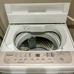 Panasonic洗濯機(1年使用、5年保証)の画像
