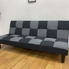 新品　未使用　未開封品　おしゃれなデザインのソファーベッド　布製...